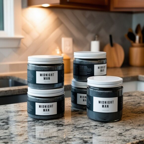 Midnight Man Mud Mask: Detoxify and Reclaim Your Glow (2oz) - Picture 2 of 4